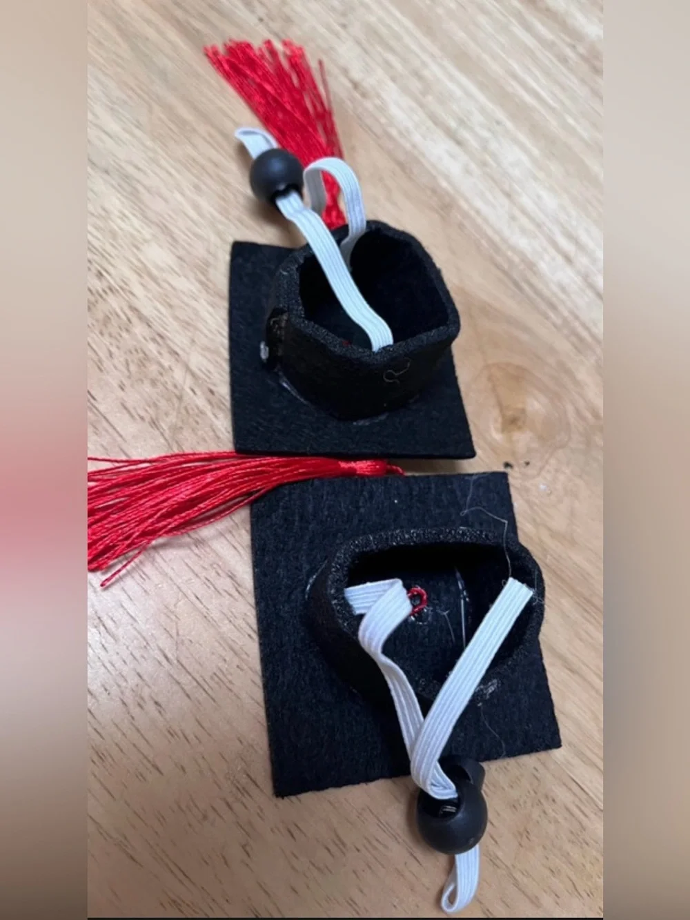 Set of 2 pet graduation caps animal costume cat small dog rabbit bunny
